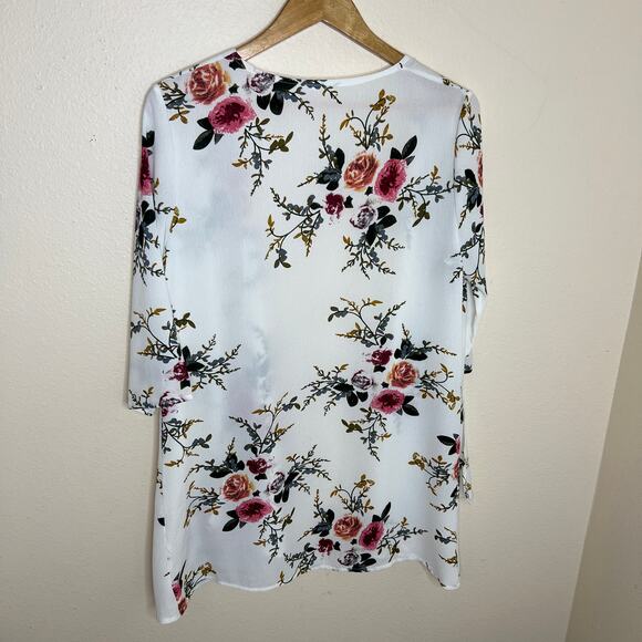 Floral Open Front Cover Up Medium - Picture 5 of 10